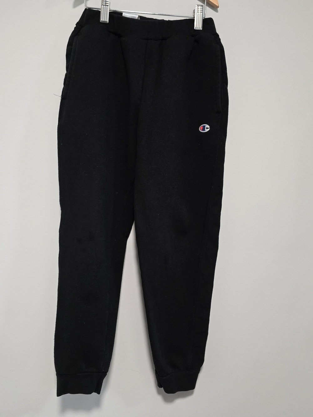 Champion Kids Black Jogger Sweatpants with Logo